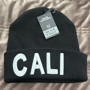 Black Label Black Knit Beanie